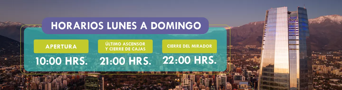 Horarios y tarifas Sky costanera