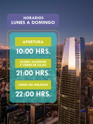 Horarios y tarifas Sky costanera